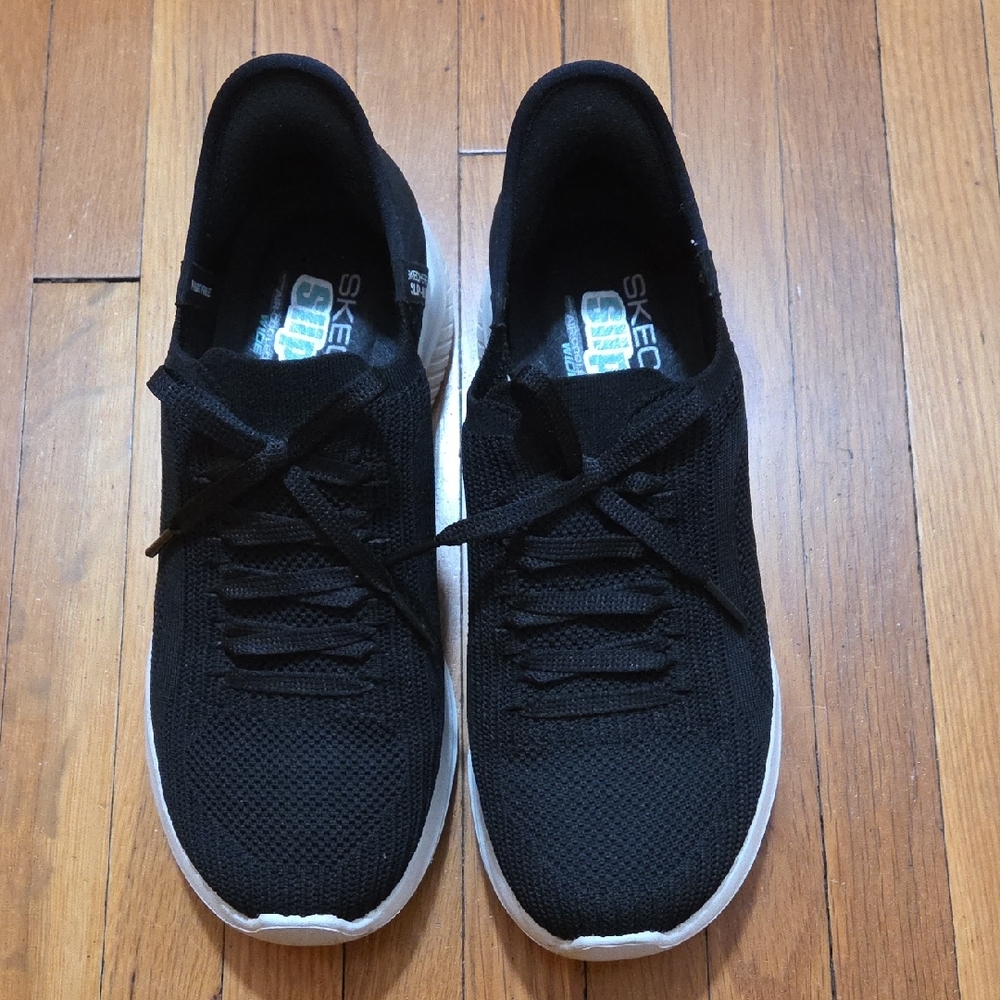 Skechers Black Knit Sneakers